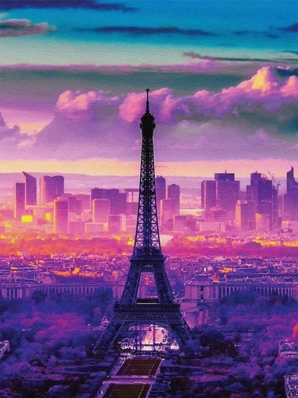 Алмазная картина с Эйфелевой башней вышивка крестиком алмазная вышивка|Алмазная