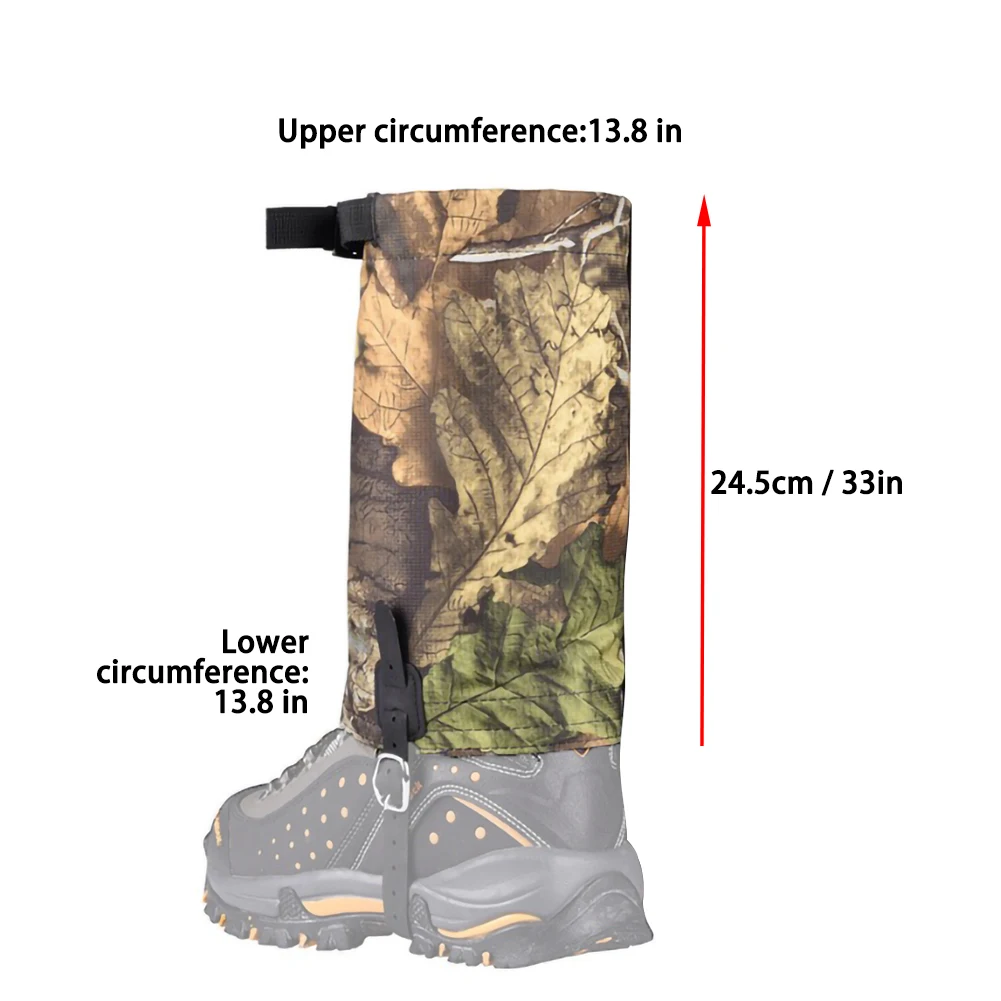 

Short Snow Cover Cycling Hiking Hiking Ski Leggings Wear-Resistant Waterproof High-Quality Elastic Nylon Cloth Foot Cover