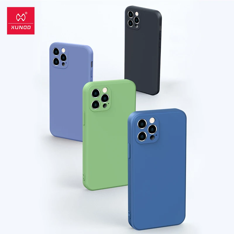 

Xundd Liquid Silicone Phone Case For iPhone 11 12 Pro Max XS Max XR X Soft Silicone Cover Camera Protection Shockproof Case