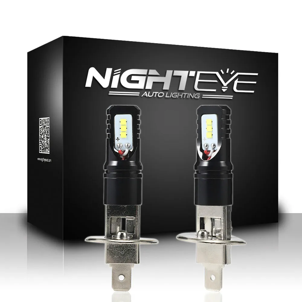 Светодиодные лампы NIGHTEYE 80 Вт H1 для автомобилей дневные ходовые огни