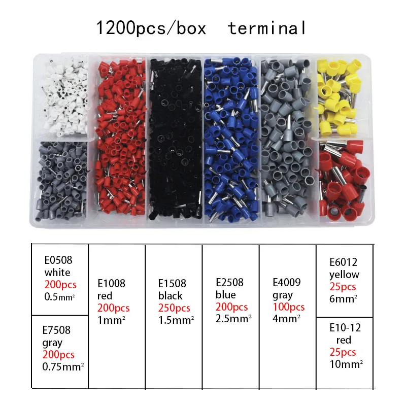 

Tubular Terminal Crimping Tool Mini Electrician's Pliers Hand Tools HSC8 6-4 0.06-10mm2 28-7AWG High Precision Pliers Set