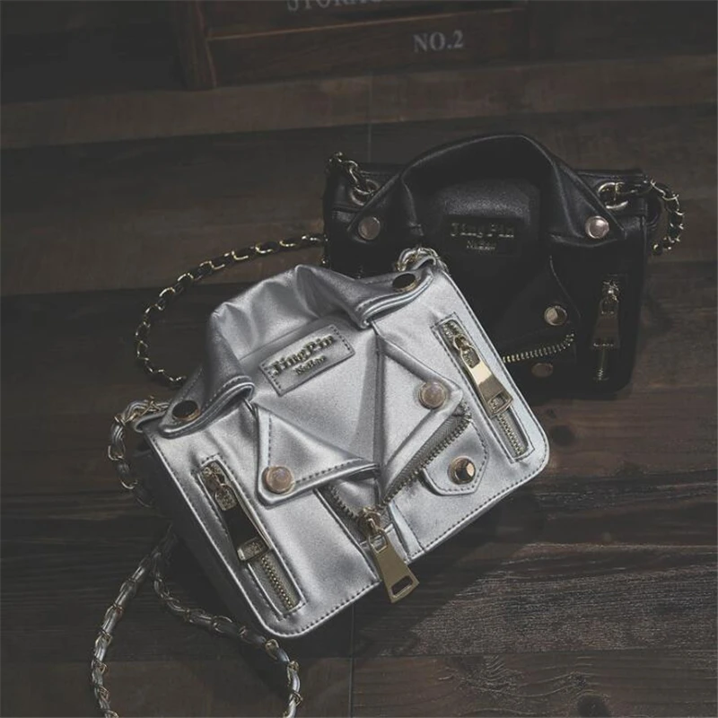 21 клубный бренд маленькие модные с цепочками на молнии одноцветные для девушек