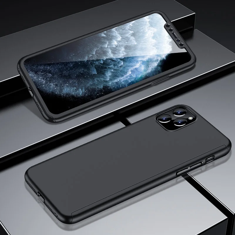 Полностью защищающие телефонные чехлы 360 для iPhone 11 Pro MAX 7 8 6 6S Plus 5 12 5SE SE SE2 2020 XR X XS