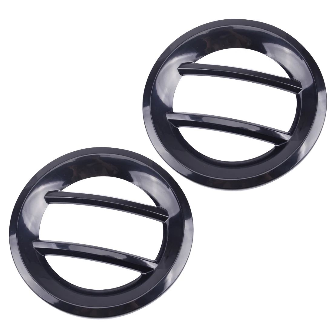 2 шт. черный Передний противотуманный светильник кольцевая крышка накладка