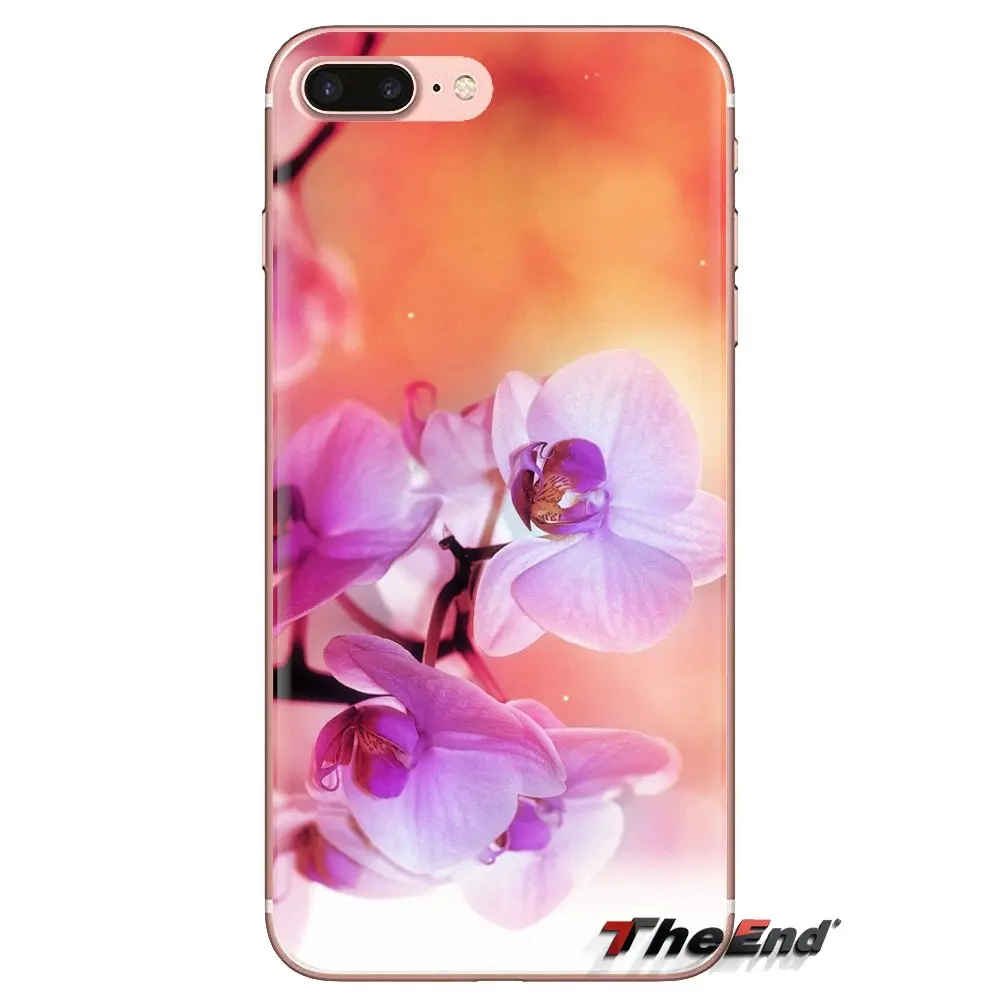 Цветы орхидеи обои мягкий прозрачный просвечивающийся чехол Чехлы для Samsung Galaxy J1