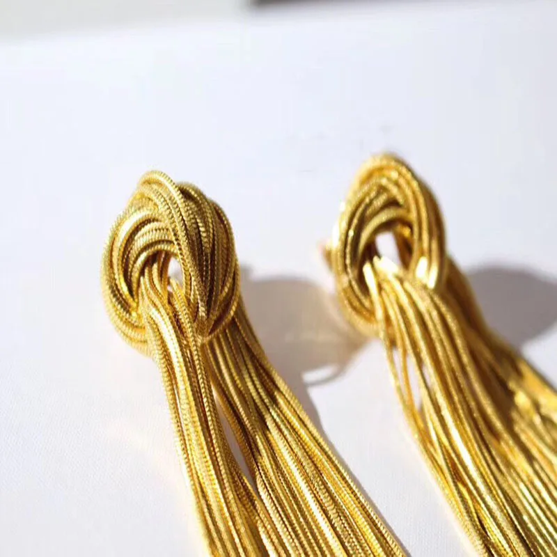 

Women's luxury brand S925 sterling silver knotted two-tone earrings Original stylish and simple design Jewelry Boutique gift
