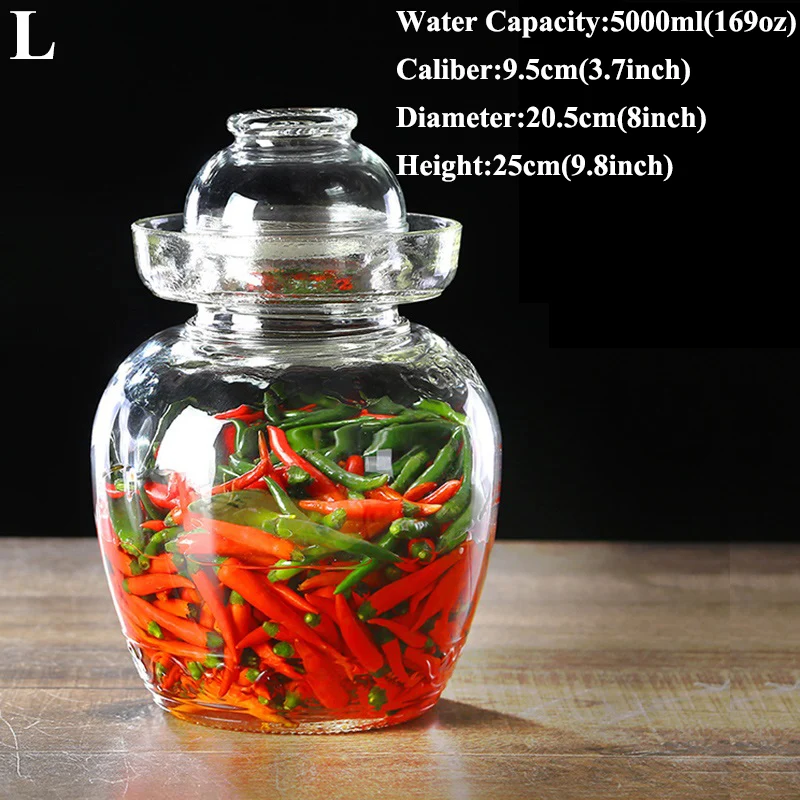 Утепленные Стекло банки для солений корейский кимчи банку травления редис