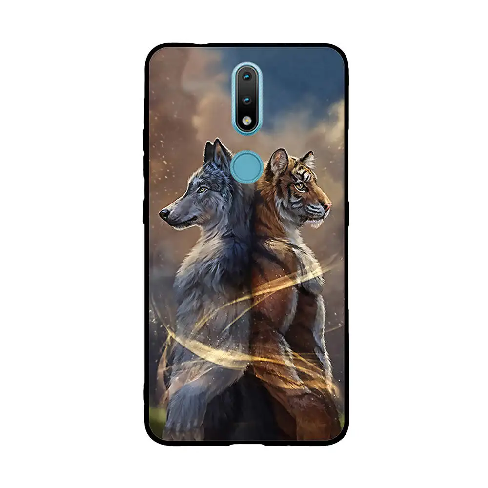 Чехол для Nokia 2 4 мягкие силиконовые чехлы из ТПУ задняя крышка крутые Мультяшные