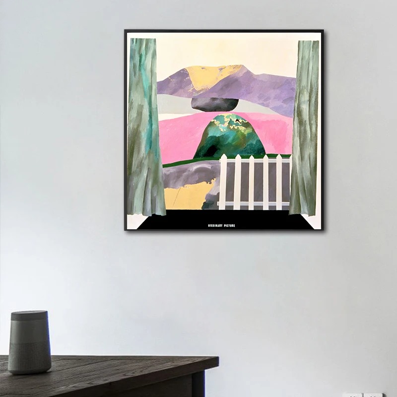 Плакаты на холсте с изображением Дэвида хокни площади Першина в Лос-Анджелесе