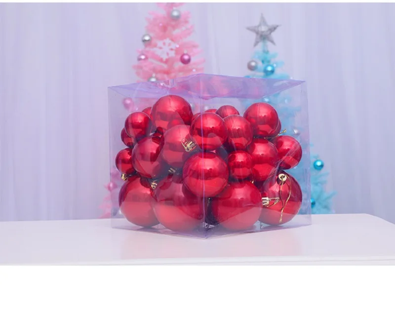 

Christmas Tree Pendant Christmas Ball Ornaments 37 Pcs Window Decoration Christmas Dress Up Ball