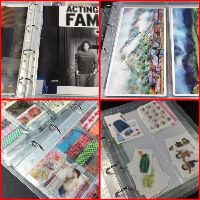 10 шт. прозрачные пластиковые папки A4 с отверстиями 11 отверстий | Канцтовары для