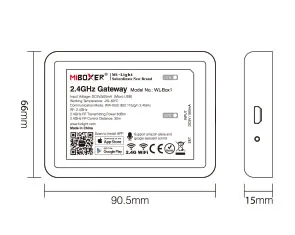 Miboxer WL-Box1 2,4 ГГц Wi-Fi контроллер DC5V IOS/Andriod система беспроводного управления приложением совместима с Alexa Google Home