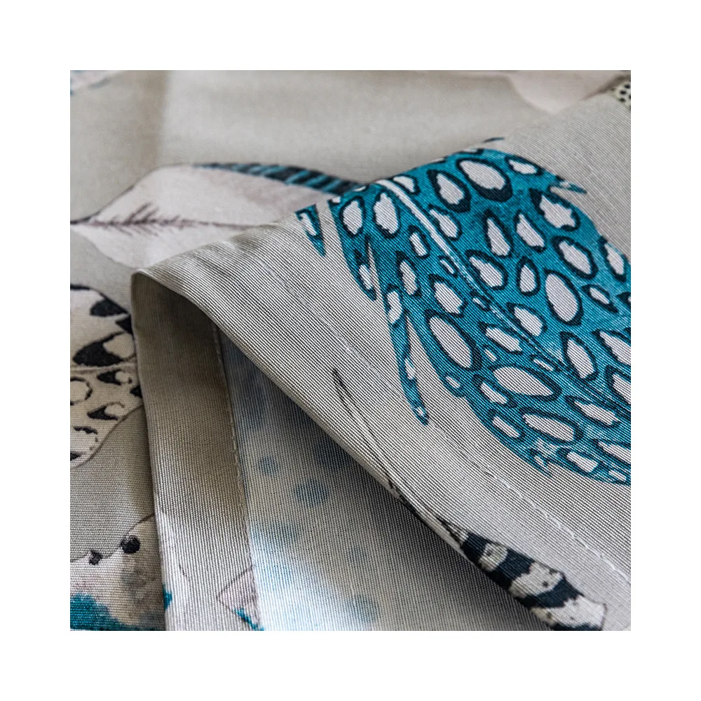 

Modern and Simple Mediterranean Style Curtains Polyester-cotton Printed Curtains for Living Dining Room Bedroom KitchenCurtains