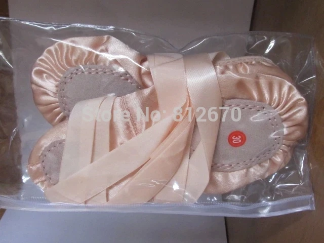 

2021 Kids Ballet Shoes Pink Satin Ballet Shoes Soft Girls Praticing Shoes In Stock Ballet Shoes