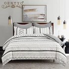 Oentyo постельное белье в скандинавском стиле комплект геометрического пододеяльника двойная кровать x 24 0 искусственное покрытие простое постельное белье двуспальное односпальное