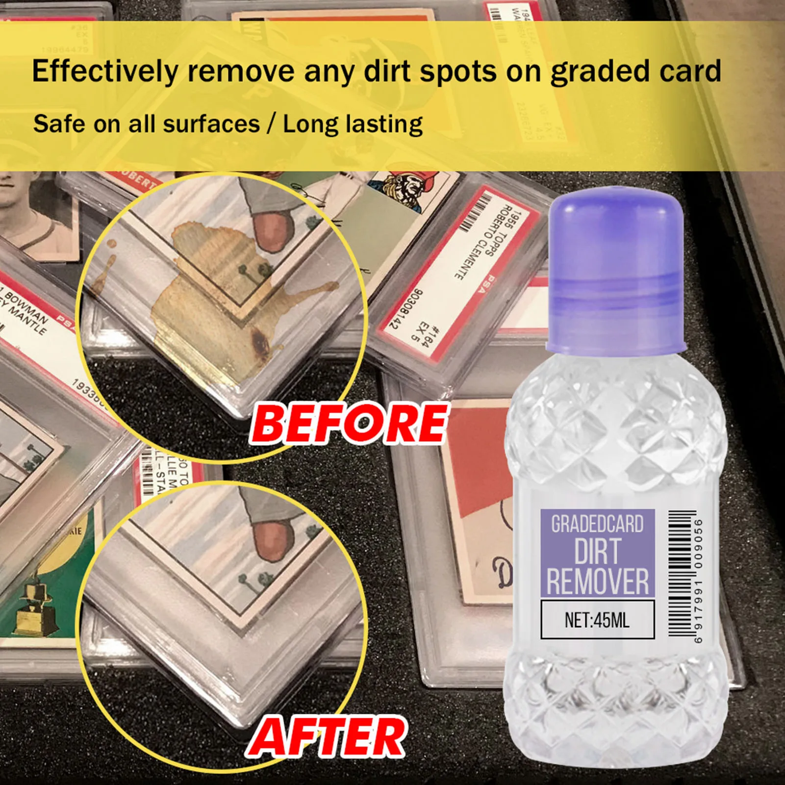 Graded Card Stain Remover Safe Multifunctional Dirt Cleaner Multi-purpose Clean And Color Protection Gorgeously | Дом и сад