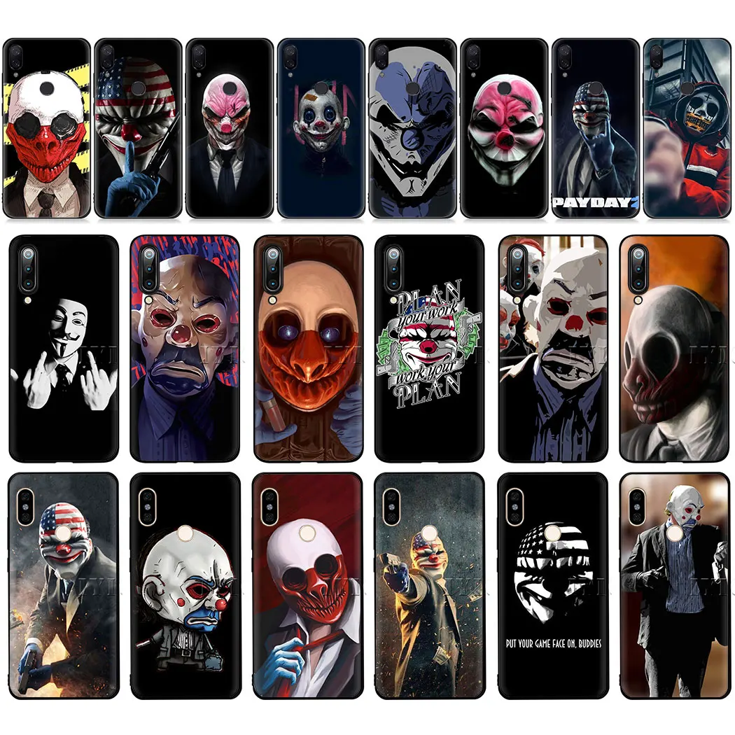 Мягкий чехол для телефона с играми Payday 2 Redmi Note 4X 5 7 K20 6 Pro 5A Prime Go|Бамперы| |