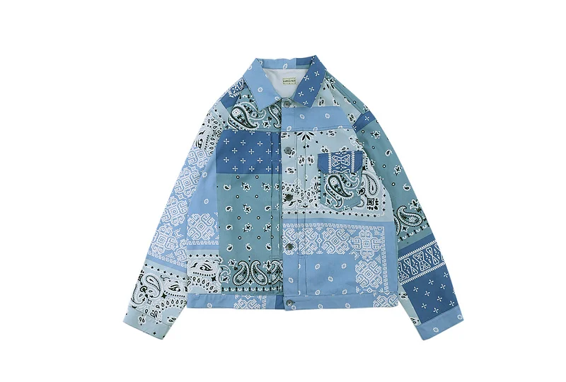 

New 20FW Arrivals Kapital Paisley Button Hip-hop High Street Casual Men Women Couples 100% Cotton Jacket