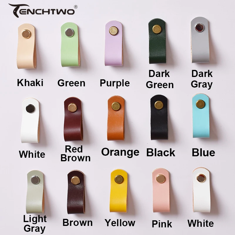 Ручки для ящиков и дверей в скандинавском стиле итальянские кожаные ручки из