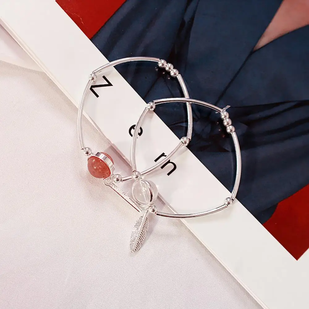 Модные хрустальные браслеты из искусственного жемчуга для женщин Серебряные