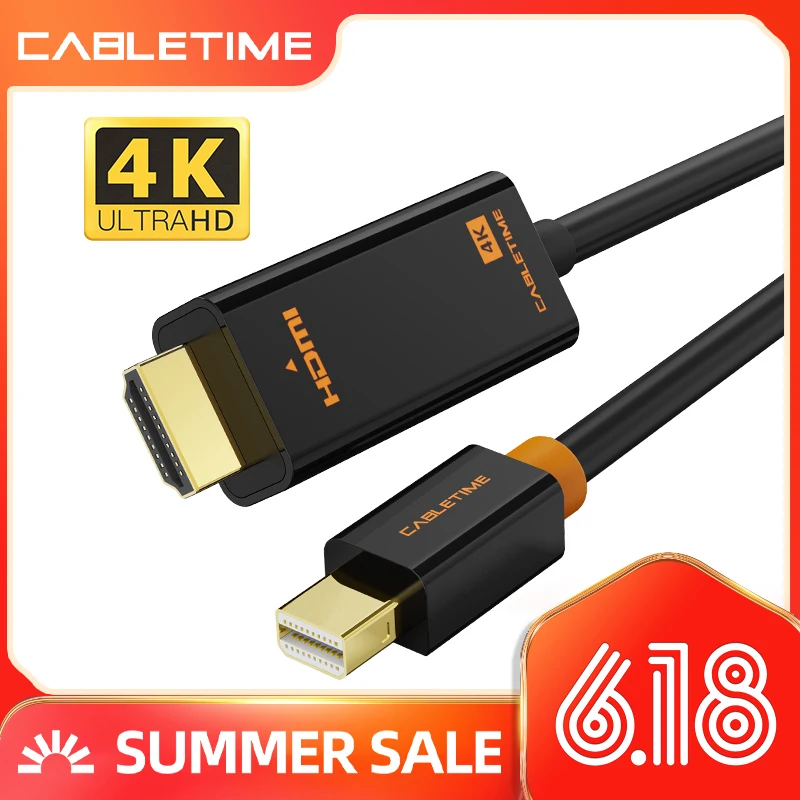 Кабель Mini Displayport 1 2 DP HDMI Thunderbolt к кабель адаптер 4K * 2K DisplayPort 1080P для ТВ N043|thunderbolt to hdmi