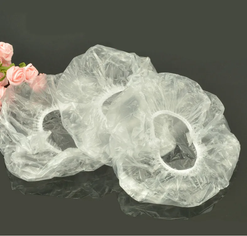 100 шт. Нетканая одноразовая шапочка для душа с защитой от сплющивания s