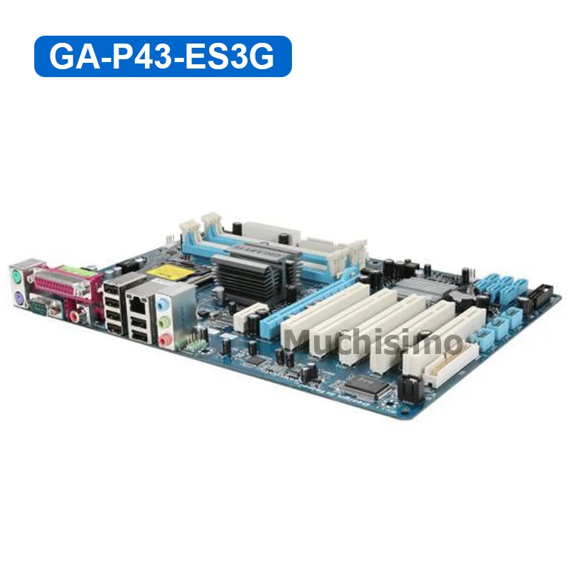Socket LGA 775 Intel DDR3 Gigabyte GA P43T ES3G 100% оригинальная материнская плата 16G P43 б/у десктопная T