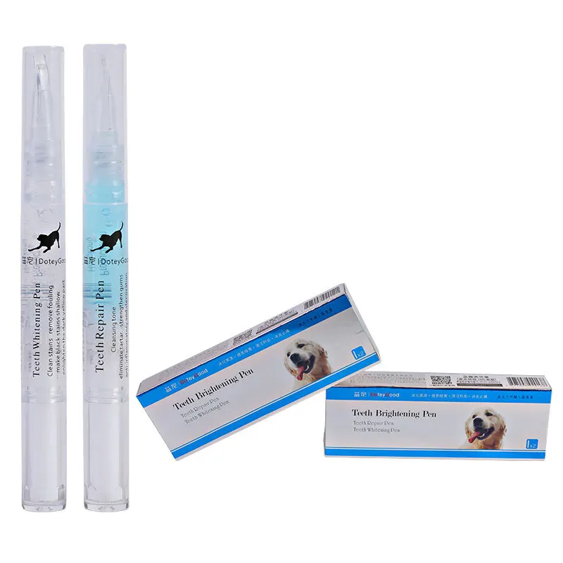 

5ml Dog Cat Teeth Cleaning Pen Pet Beauty Toothbrush Clean Kit Tartar Dental Stone Dog Accessories