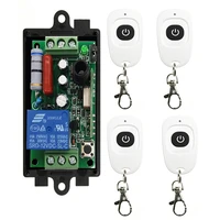 ac 220 v 1ch 1 ch wireless rf remote control light switch 10a relay output radio receiver moduleone button transmitter