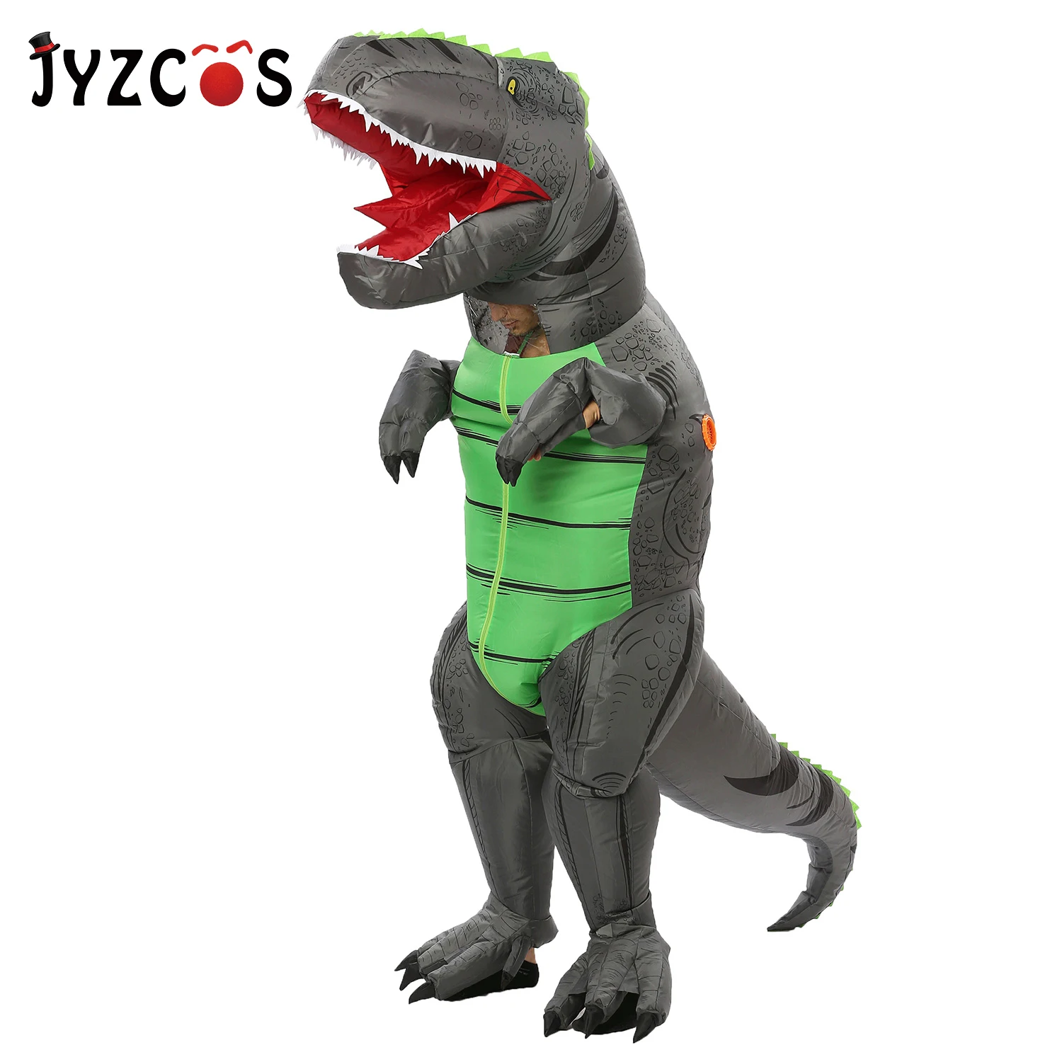 JYZCOS надувной T-REX костюм динозавра Косплей костюмы на Хэллоуин для женщин мужчин детей Disfraces взрослых