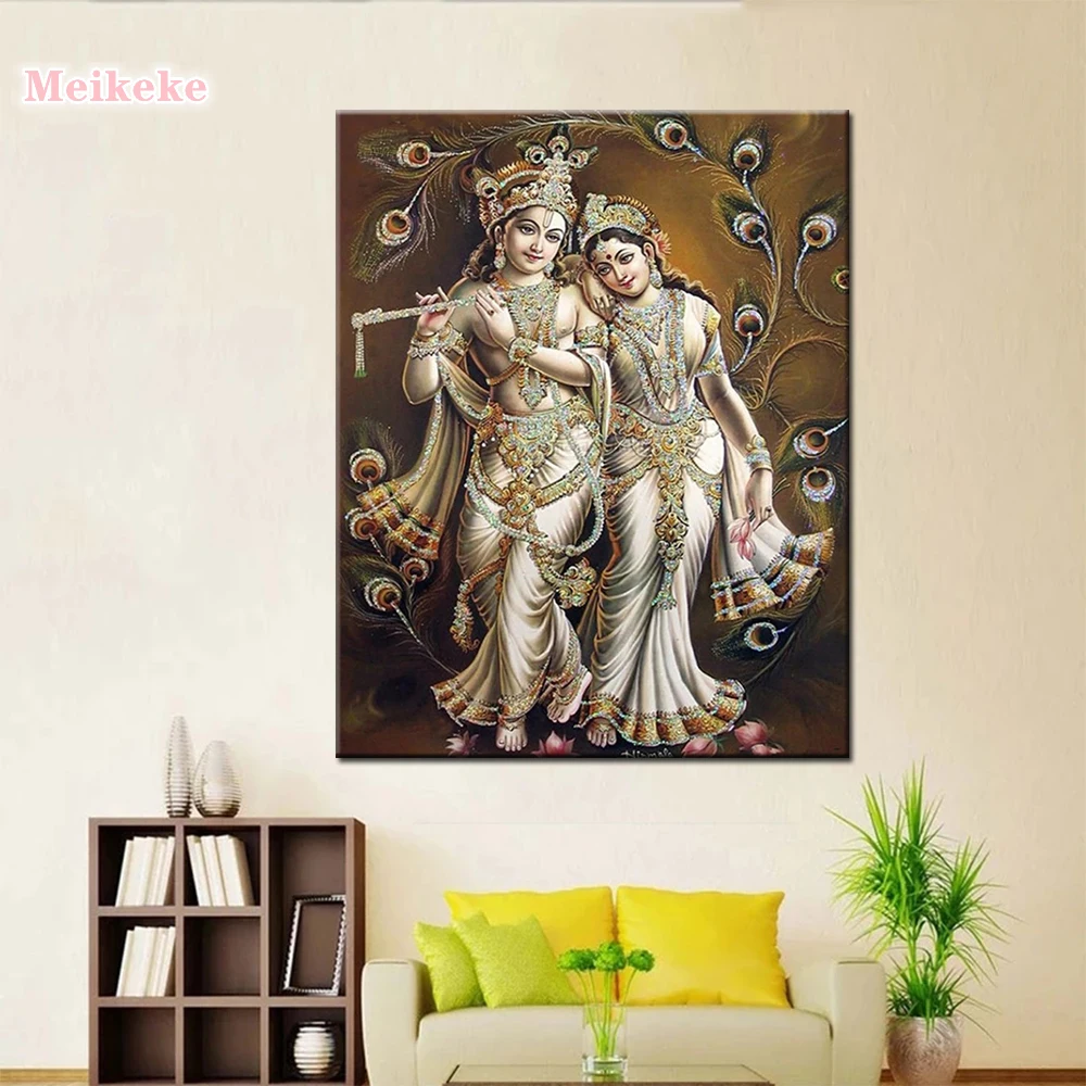 

NEW DIY Diamond Painting Cross Stitch God Of Hindu Rhinestones Crystal Needlework 5D Diamond Embroidery Full Diamond
