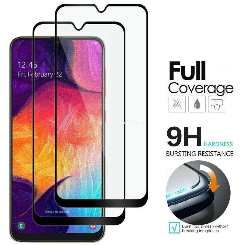 Полное покрытие для samsung galaxy A20S A90 A80 A70 A60 A50 A40 A30 A20 A10 закаленное стекло Защита