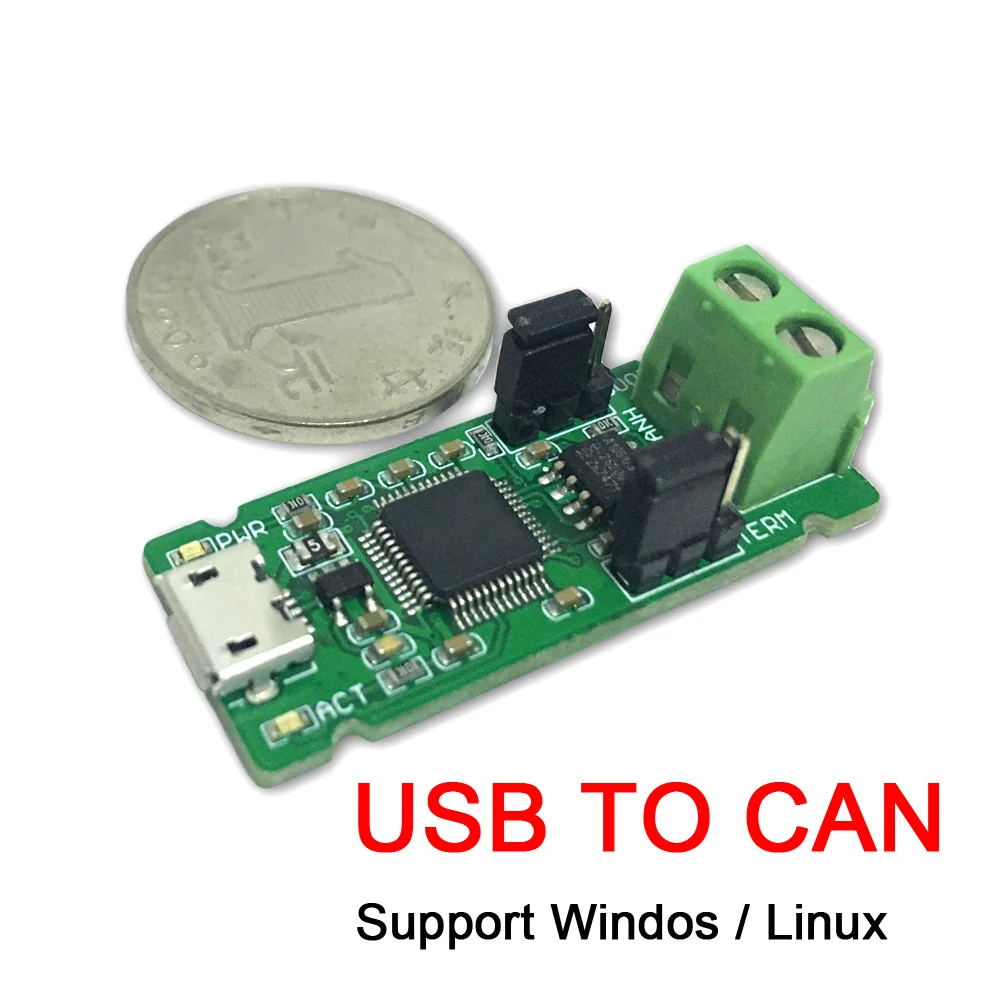Модуль преобразования USB в CAN/CAN анализатор CAN bus assistant/для Windos / Linux win7 win10|Запасные