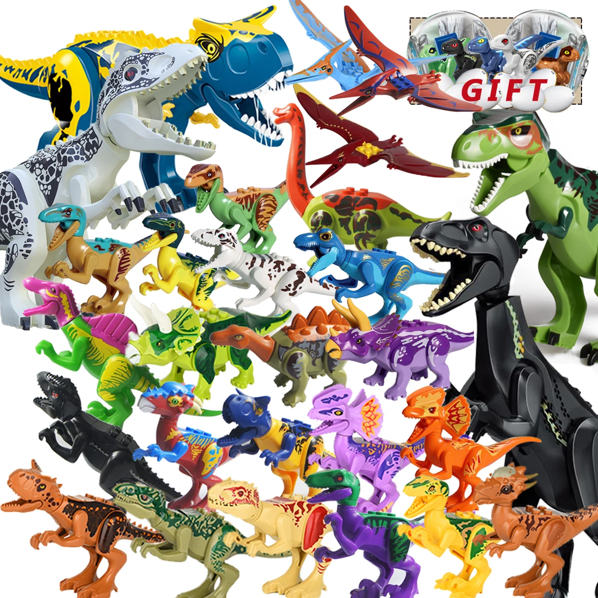 Lockings &quotМир Юрского периода&quot Мир динозавров парк Raptor защитной зоны Набор