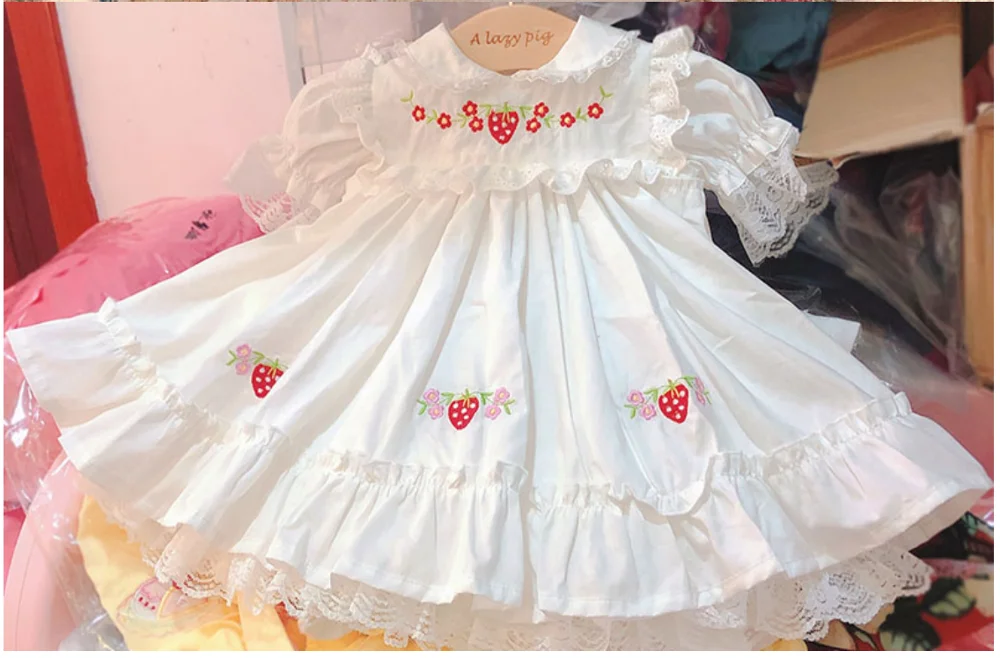 

Summer Girls Newborn Baby Lace Princess Dresses for Baby Birthday Dress Cute Floral Kids Dress for Party