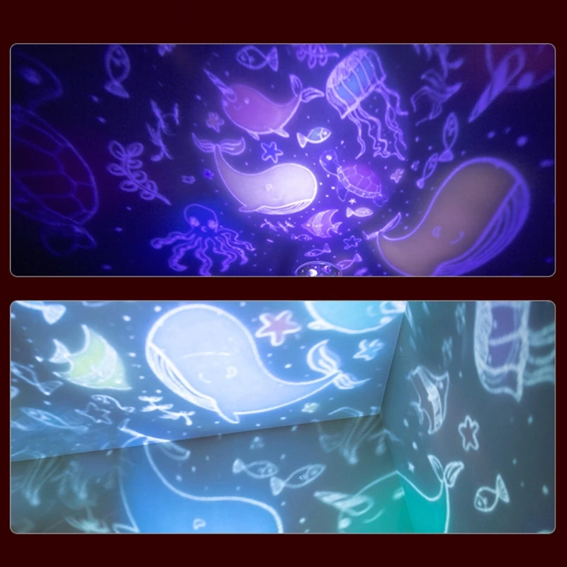 

Multifunction LED Rotating Projector Starry Sky Night Lamp USB Rechargeable Romantic Projection Night Light Gifts Home Decor