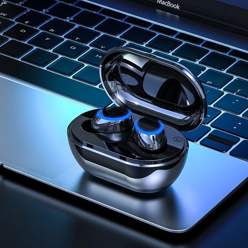 Black I10 TWS Bluetooth беспроводные наушники стерео объемное шумоподавление 2 шт. затычка для ушей Автоматическое Сопряжение подходит для Apple samsung - Цвет: Black