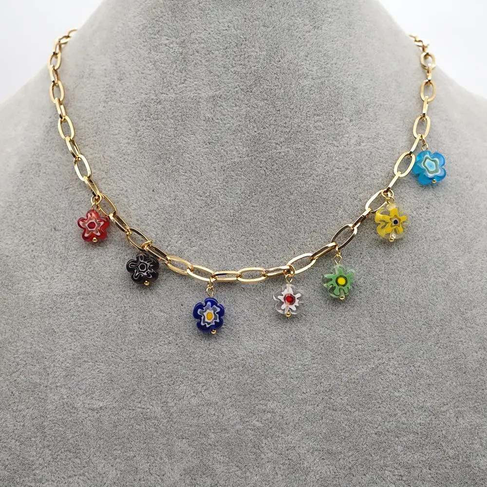 Go2Boho ожерелья цепочки из нержавеющей стали для женщин ожерелье кулон ювелирное