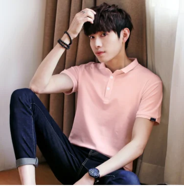 

Men's cotton fashion casual short-sleeved T-shirt 3016