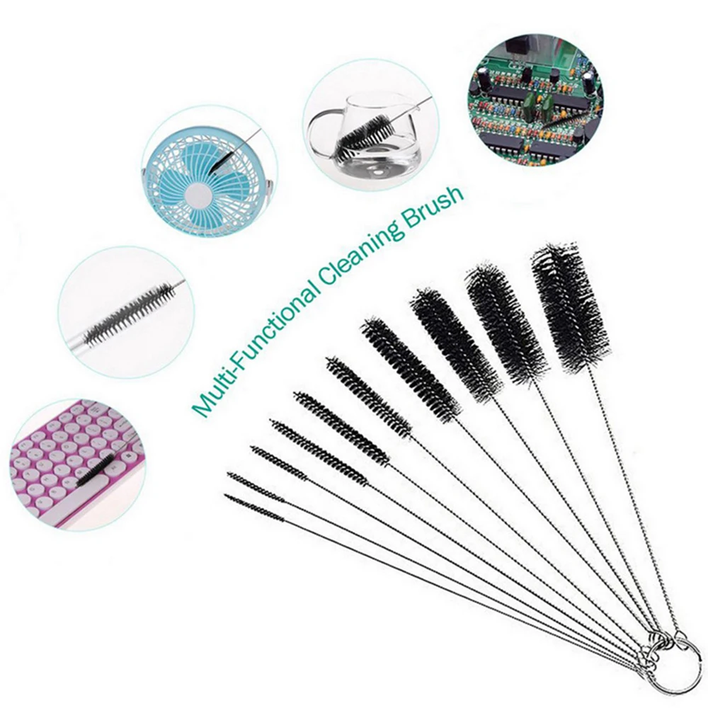 

Набор щеток для мытья кухни, комплект из 10 нейлоновых соломенных щеток для мытья посуды