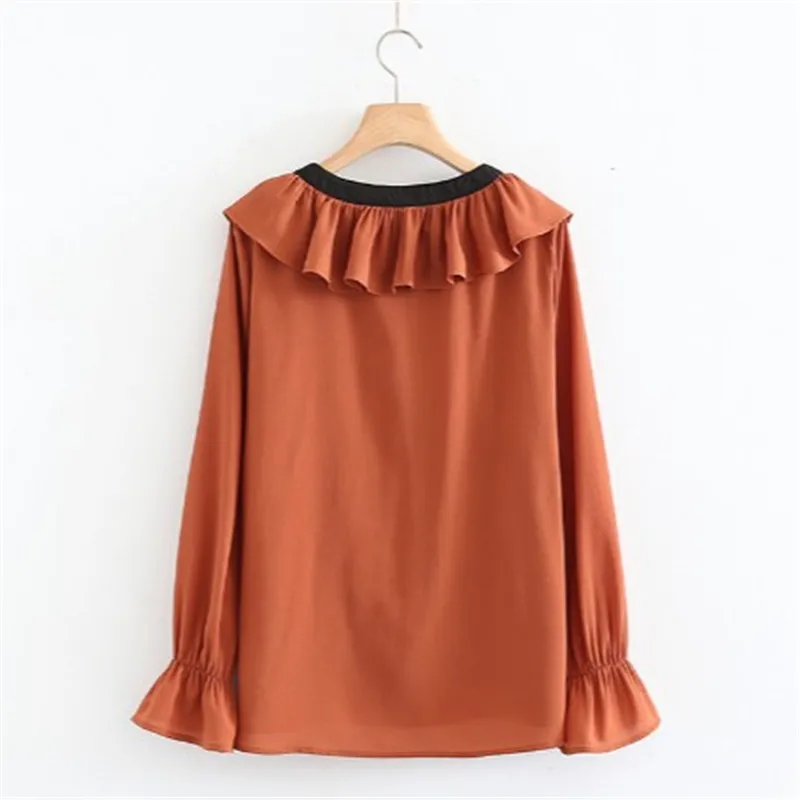 Рубашка женская винтажная черная с длинным рукавом большие размеры|office blouse|blouses