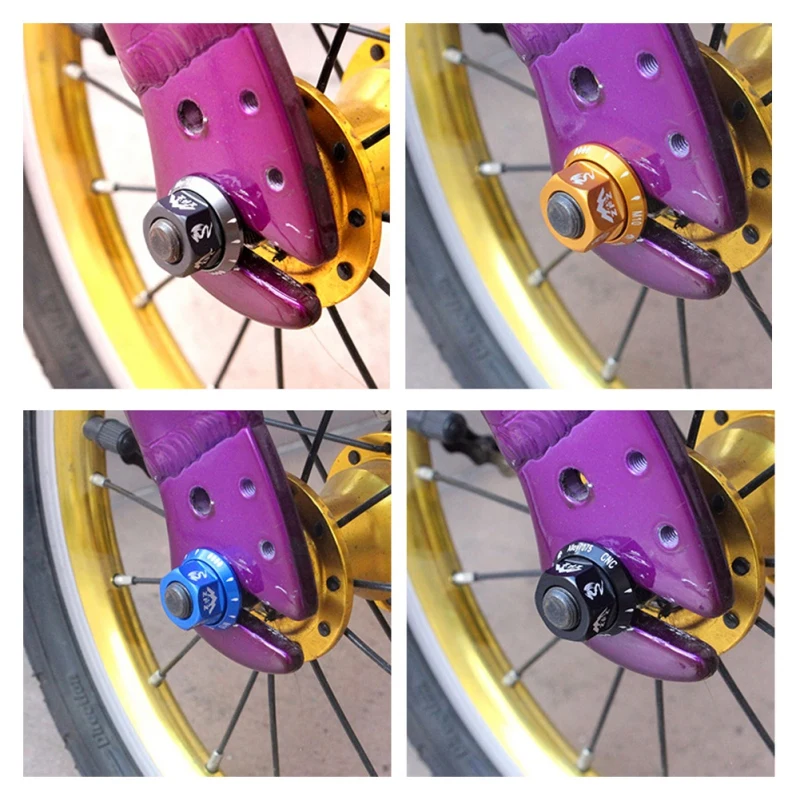 Велосипедная гайка Цветочная барабанная M10 алюминиевая модель для детского