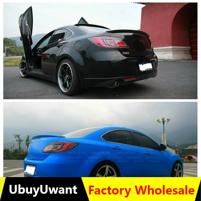 

High Quality ABS Material Spoiler For mazda 6 2009-2014 Primer Color Car Tail Wing Decoration Rear Trunk Spoiler For mazda6