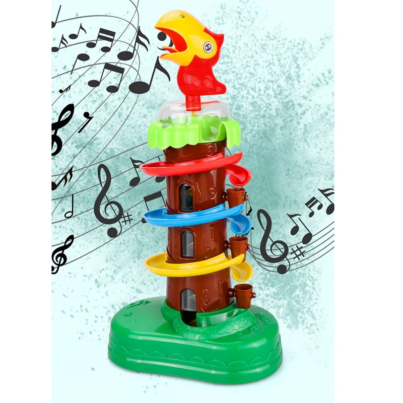 

Children 3-6-Year-Old Cartoon Bird Tumbler Rolling Slide Puzzle Early Childhood Education Assembly Track Ball Toys