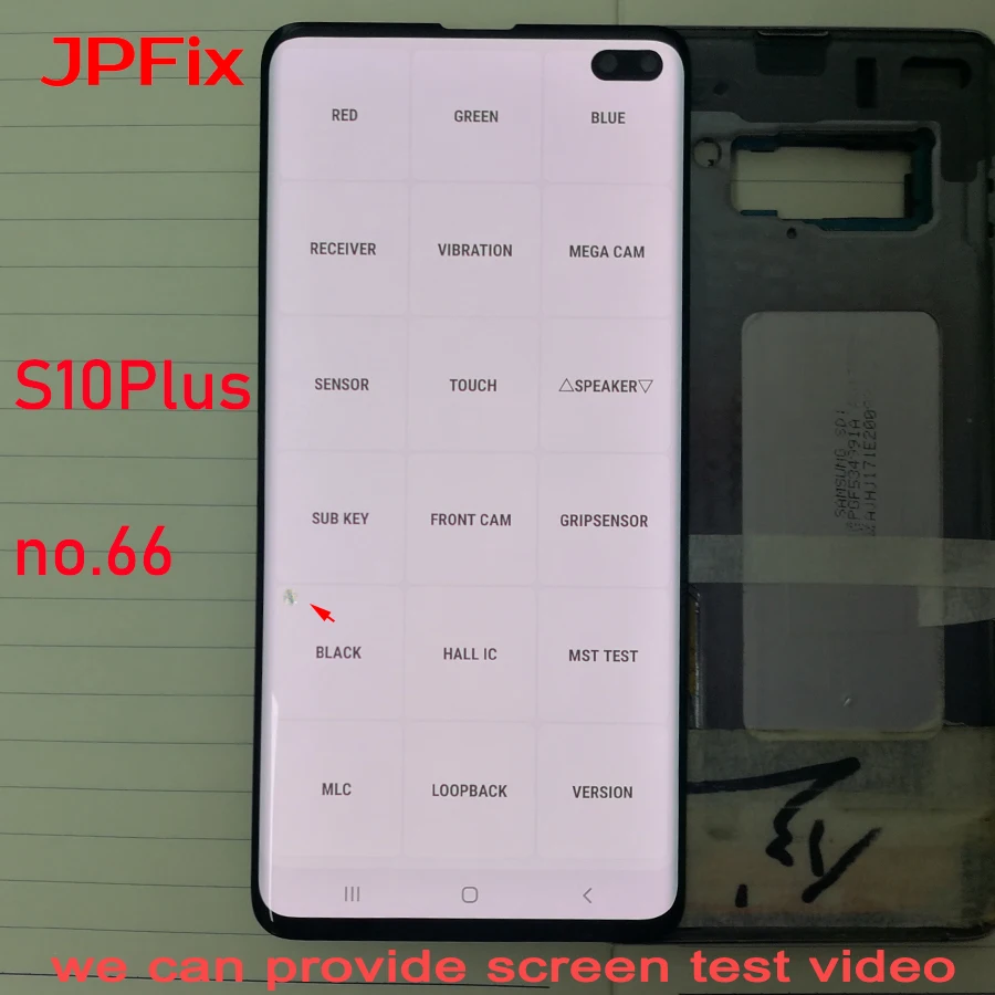 JPFix Super AMOLED для Samsung S10 Plus G975 S10plus + сменный сенсорный ЖК-экран в сборе точечный экран