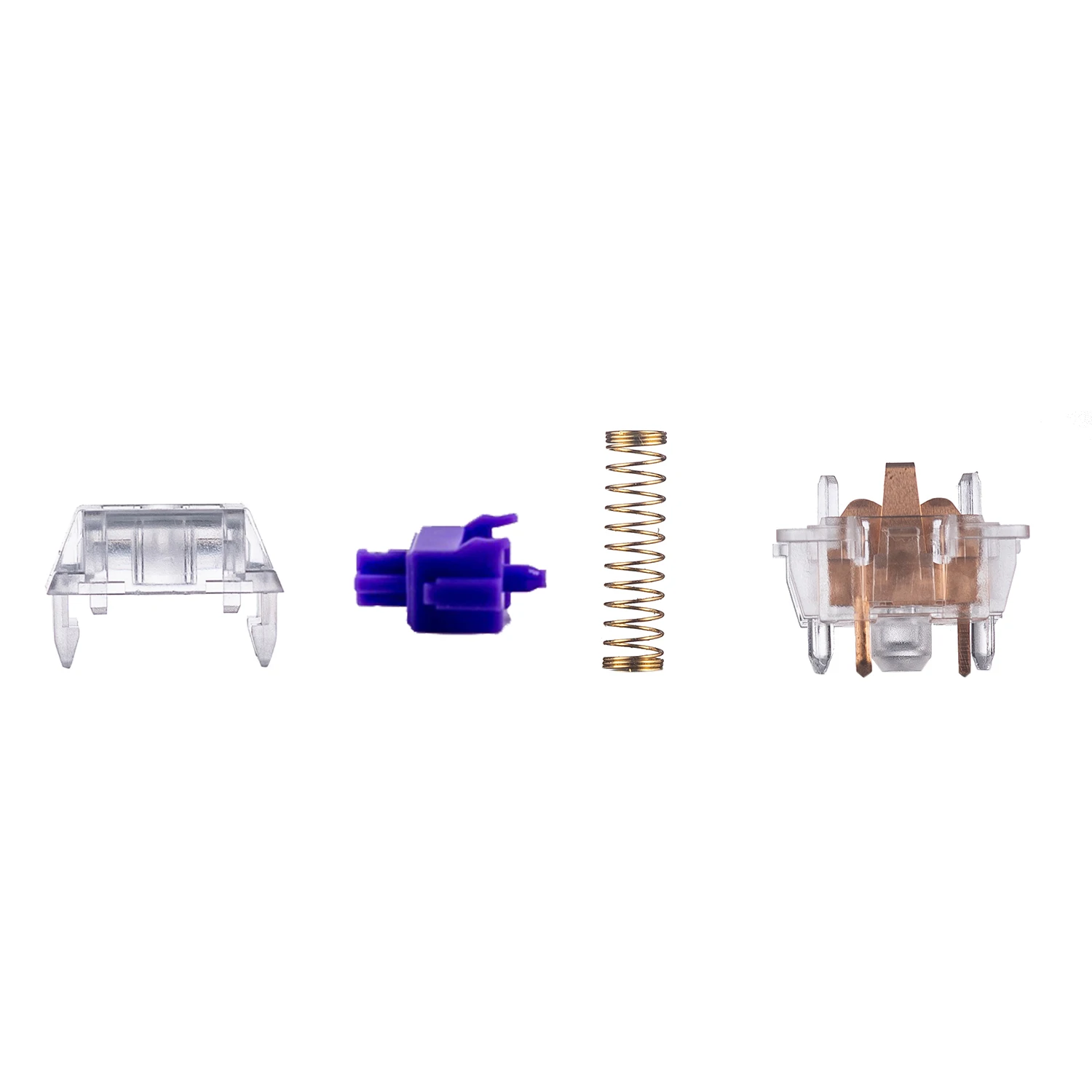 DUROCK средние тактильные Клавишные переключатели 62g 65g 67g 78g позолоченные пружинные