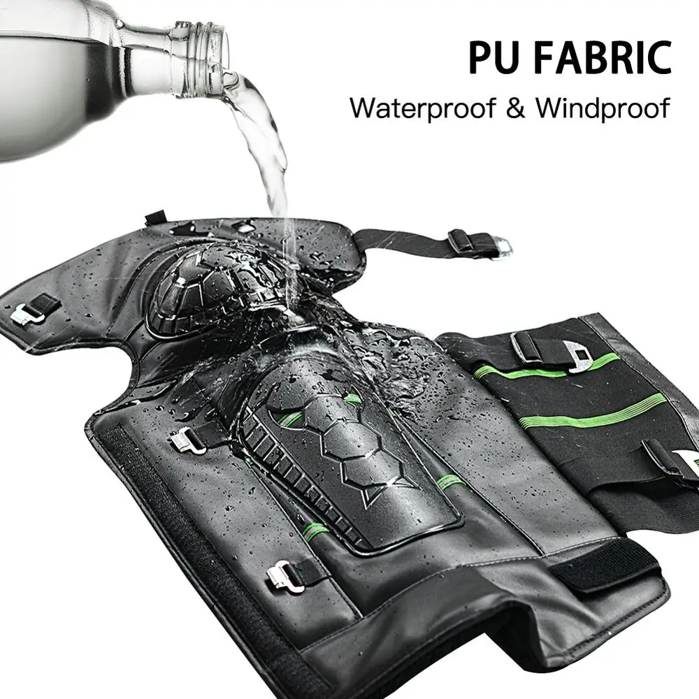 New Waterproof Keep Warm Winter Motorcycle Rider Knee Pads with Reflective Strips PU Leather Fabric Wholesale Quick delivery CSV |
