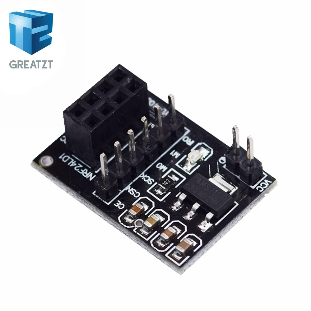 1 шт. GREATZT NRF24L01+ модуль беспроводной передачи данных 2,4G/обновленная версия NRF24L01