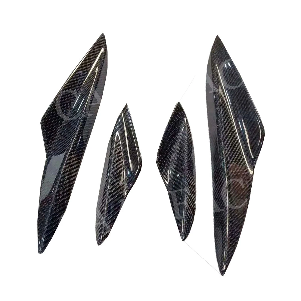 4 шт. накладки на передний бампер из углеродного волокна для BMW 3 серии E90 E92 E93 M3 2012