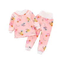 new kids infant trendy sleepwear autumn baby girls cartoon pajamas children t shirt pants 2pcsset winter toddler cotton costume